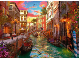 RAVENSBURGER Puzzle Romantické Benátky 1000 dielikov