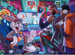 RAVENSBURGER Puzzle Space Jam: Herná konzola XXL 300 dielikov
