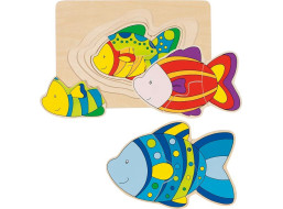GOKI Viacvrstvové puzzle Rybka