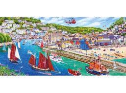 GIBSONS Panoramatické puzzle Prístav Looe, Cornwall 636 dielikov