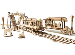 UGEARS 3D puzzle Električková linka 284 dielikov
