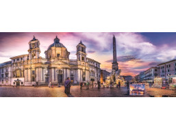 TREFL Panoramatické puzzle Piazza Navona, Rím 500 dielikov