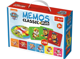 TREFL Pexeso Classic&Plus Tlapková patrola 3v1