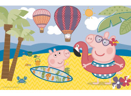 TREFL Puzzle Prasiatko Peppa: Prázdniny MAXI 24 dielikov