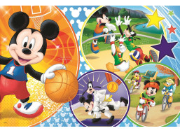 TREFL Puzzle Mickey Mouse športuje MAXI 24 dielikov