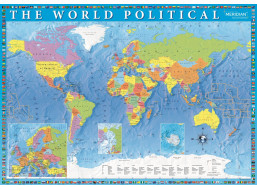 TREFL Puzzle Politická mapa sveta 2000 dielikov