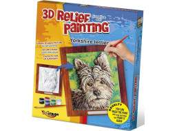 MIRAGE HOBBY Kreatívna sada 3D maľovanie Relief Painting: Yorkshirský teriér