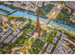 CHERRY PAZZI Puzzle Pohľad na parížsku Eiffelovu vežu 1000 dielikov