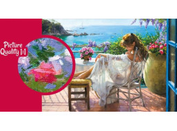 CHERRY PAZZI Puzzle Kráska a modré more 2000 dielikov
