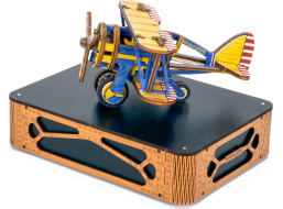 WOODEN CITY 3D puzzle Dvojplošník Limitovaná edícia 65 dielov