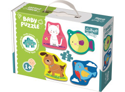 TREFL Baby puzzle Zvieratá 4x2 dieliky