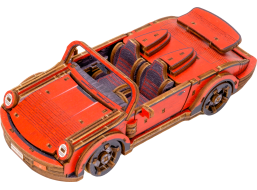 WOODEN CITY 3D puzzle Športové auto Limitovaná edícia 194 dielov