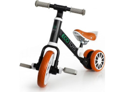ECOTOYS Odrážadlo s odnímateľnými pedále čiernej