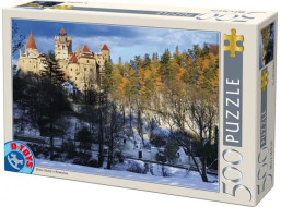 D-TOYS Puzzle Bran v zime, Rumunsko 500 dielikov