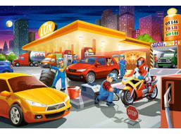 CASTORLAND Puzzle Čerpacia stanica MAXI 40 dielikov