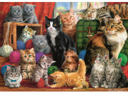 TREFL Puzzle Mačacie stretnutie 1000 dielikov