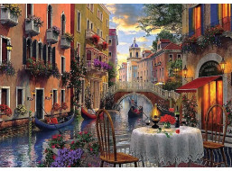 TREFL Puzzle Romantická večera 6000 dielikov