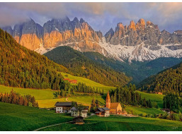 CHERRY PAZZI Puzzle Santa Maddalena, Dolomity 1000 dielikov