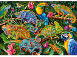 CHERRY PAZZI Puzzle Úžasní chameleóni 2000 dielikov