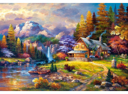 CASTORLAND Puzzle Domček v horách 1500 dielikov