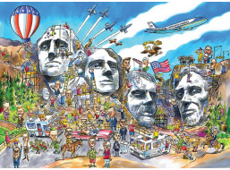 COBBLE HILL Puzzle DoodleTown: Mount Rushmore 1000 dielikov