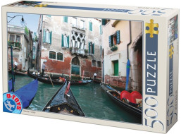 D-TOYS Puzzle Gondola na kanáli 500 dielikov