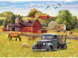 COBBLE HILL Puzzle Letné popoludnie na farme 1000 dielikov