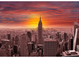 ENJOY Puzzle Západ slnka nad panorámou New Yorku 1000 dielikov