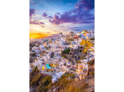 ENJOY Puzzle Západ slnka nad Santorini 1000 dielikov