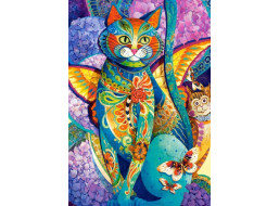 CASTORLAND Puzzle Maľovaná mačka 1500 dielikov