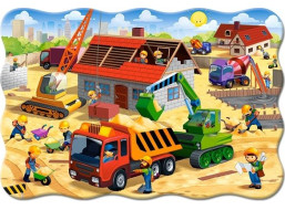 CASTORLAND Puzzle Stavba domu MAXI 20 dielikov