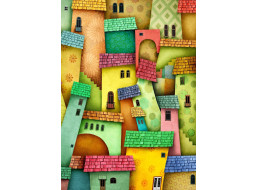 ENJOY Puzzle Veselé domčeky 1000 dielikov