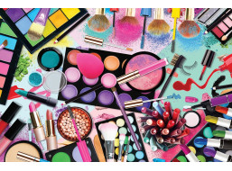 EUROGRAPHICS Puzzle v plechovej krabičke Paleta farieb: Makeup 1000 dielikov