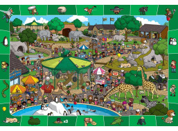EUROGRAPHICS Spot & Find puzzle Deň v zoo 100 dielikov