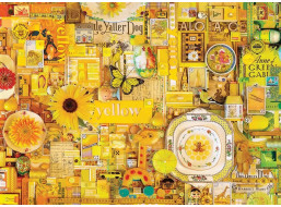 COBBLE HILL Puzzle Farby dúhy: Žltá 1000 dielikov