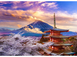 ENJOY Puzzle Hora Fudži na jar, Japonsko 1000 dielikov