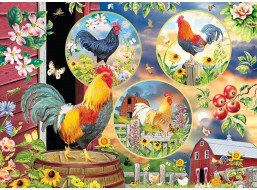 COBBLE HILL Puzzle Kúzlo kohútov 500 dielikov