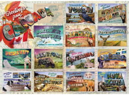 COBBLE HILL Puzzle Pozdravy z Kanady 1000 dielikov