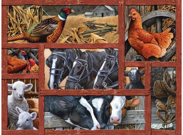 COBBLE HILL Puzzle Priatelia na farme XL 275 dielikov