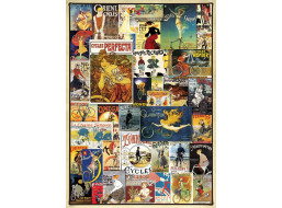 EUROGRAPHICS Puzzle Vintage cyklistické plagáty 1000 dielikov