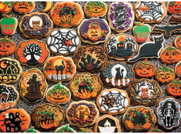 COBBLE HILL Rodinné puzzle Halloweenské perníčky 350 dielikov