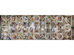 EUROGRAPHICS Panoramatické puzzle Strop Sixtínskej kaplnky 1000 dielikov