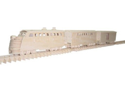 WOODEN TOY , WCK 3D puzzle Vlak