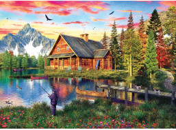 EUROGRAPHICS Puzzle Rybárska chata 1000 dielikov