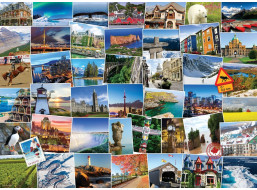 EUROGRAPHICS Puzzle Svetobežník - Kanada 1000 dielikov