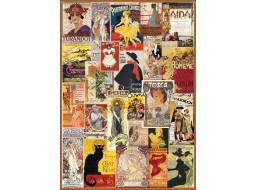 EUROGRAPHICS Puzzle Vintage plagáty z opery a divadla 1000 dielikov