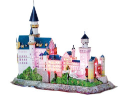 CUBICFUN Svietiace 3D puzzle Zámok Neuschwanstein 128 dielikov