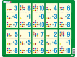 LARSEN Puzzle Sčítanie do desiatich II 10 dielikov