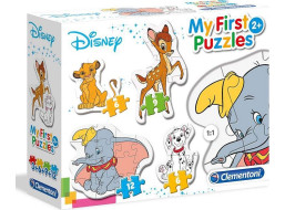 CLEMENTONI Moje prvé puzzle Disney mláďatká 4v1 (3,6,9,12 dielikov)