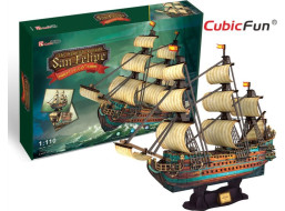 CUBICFUN 3D puzzle Plachetnica San Felipe 248 dielikov
